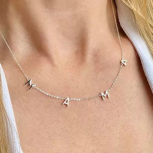 MAMA Trending Necklace in Gold or Silver or Rose Gold - Picture 3 of 8